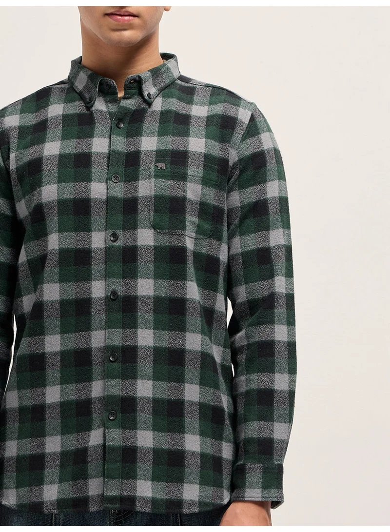 THE BEAR HOUSE  Men’s Long Sleeve Shirt – Classic, Comfortable and Stylish Essential for Work, Travel or Casual Outings for Men | Best Price UAE