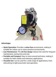 Edon Air Compressor For Vehicle Car Wash Construction With Air Inflator Kit Air Duster Gun & Hose  - Image 4