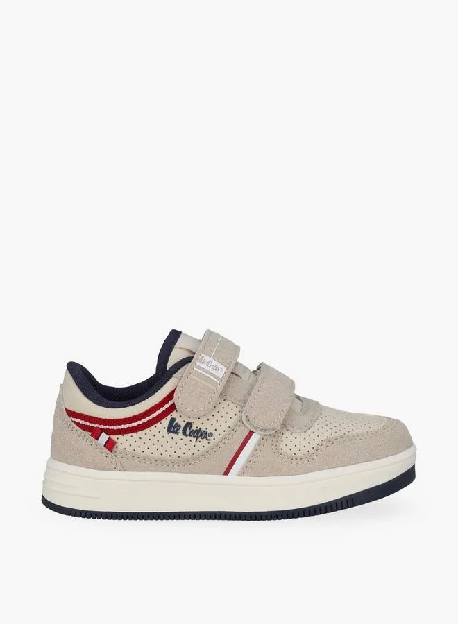 لي كوبر Boys Hook & Loop Ankle School Sneakers