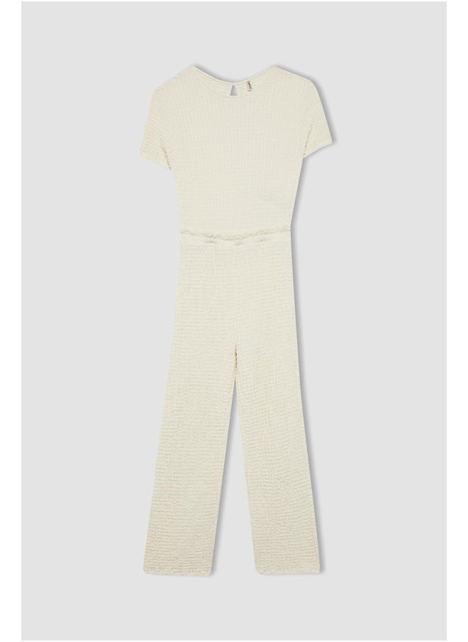 DeFacto Girl Regular Fit Short Sleeve Jump Suit  - Image 5