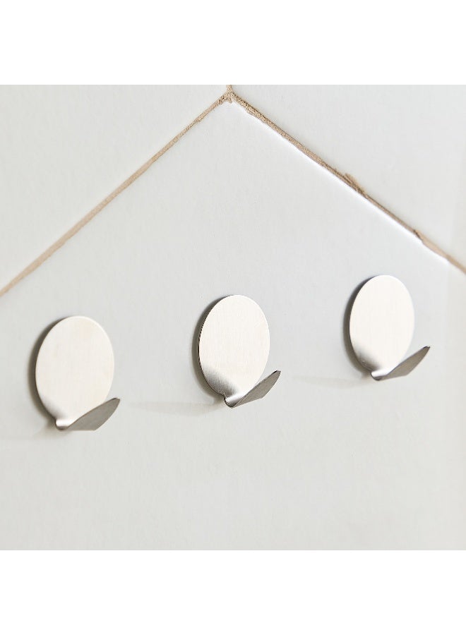 Home Box Small Round Metal Hooks - Set of 3 - Image 1