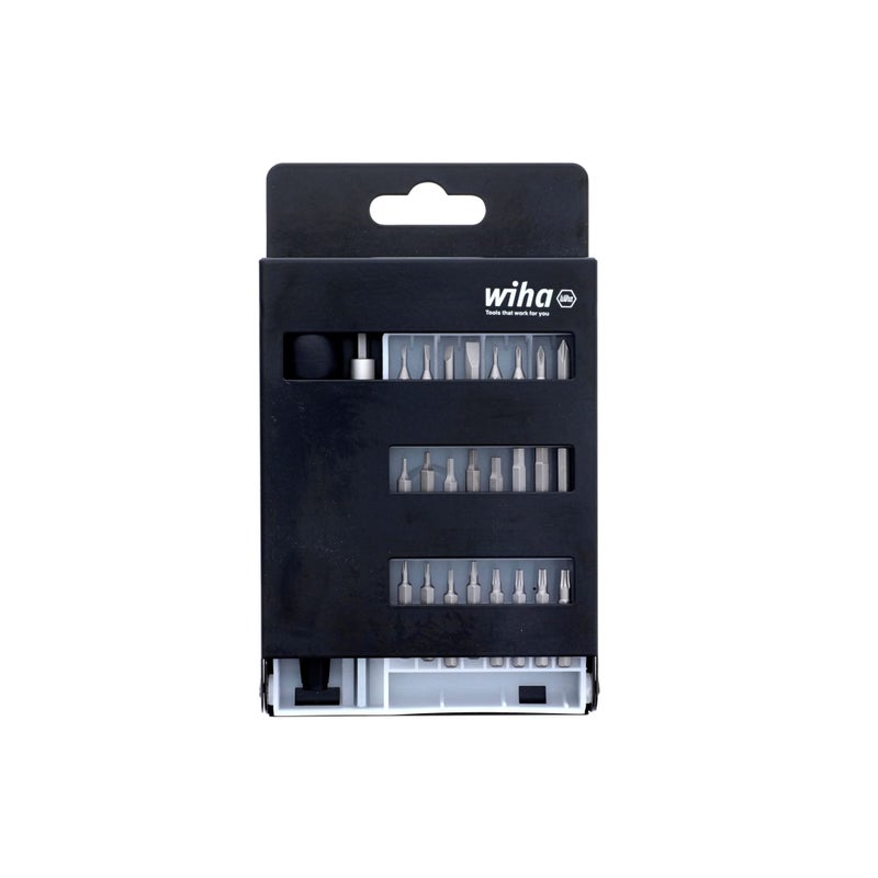 Wiha 75992 System 4 Precision Interchangeable Bit Set, Torx, Slotted, Phillips, Hex Inch, ESD Safe Precision Handle, 27 Piece In Compact Box - Image 5