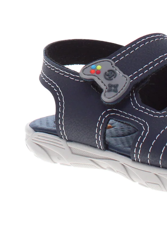 موليكينهو Molekinho Infant Boys Sandals With Back Strap Navy | Made In Brazil
