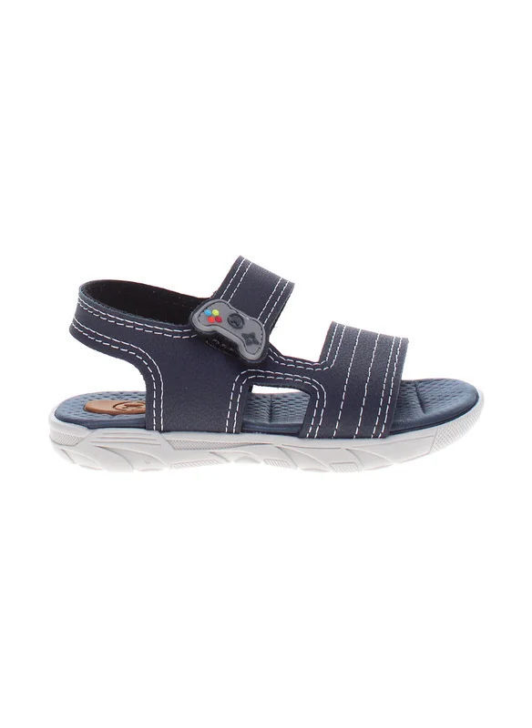 موليكينهو Molekinho Infant Boys Sandals With Back Strap Navy | Made In Brazil