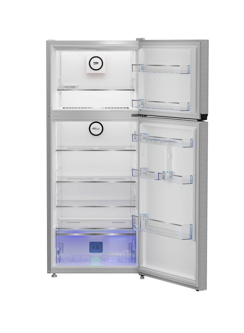 Beko Refrigerator, 367 Liters, Top Freezer, Inverter, No Frost, RDNE420K02DXISEG 367 L RDNE420K02DXISEG Silver - Image 4