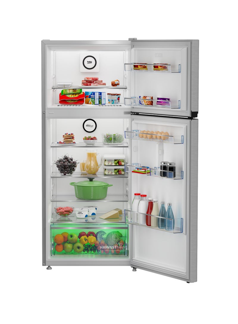 Beko Refrigerator, 367 Liters, Top Freezer, Inverter, No Frost, RDNE420K02DXISEG 367 L RDNE420K02DXISEG Silver - Image 3