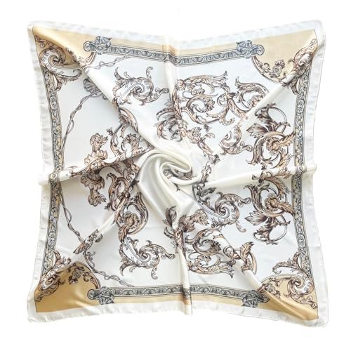 Julunar Silk Like Head Scarf for Women - Satin Large Hair Scarves - 35" Square Silk Hair Wrap for Sleeping with Gift Packed - Image 1