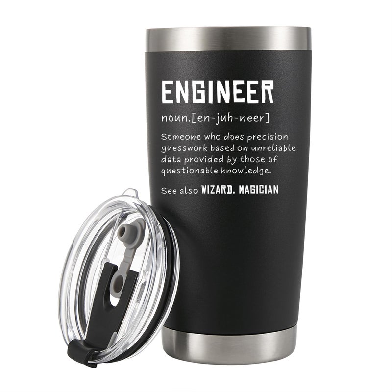 Panvola Panvola Engineer Definition Funny Drinkware For Engineer Student And New Licensed Passer Vacuum Insulated Tumbler Stainless Steel With Straw And Removable Lid 20 oz