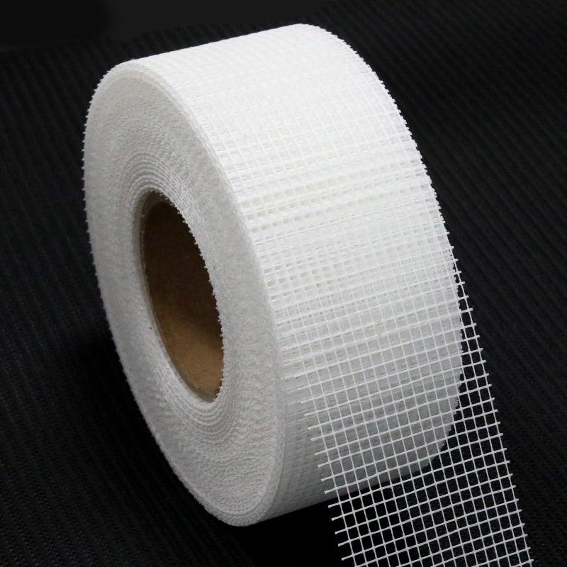 QILIMA Self-Adhesive Fiberglass Drywall Joint Mesh Tape, Fiber Mesh Crack Patch Wall Repair Fabric,2 Inch by 148 Feet White - Image 2