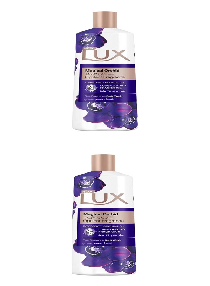 Lux Magical Orchid Fine Fragrance Body Wash for 24 Hours Long Lasting Fragrance 2*500ml  (pack of 2) - Image 1