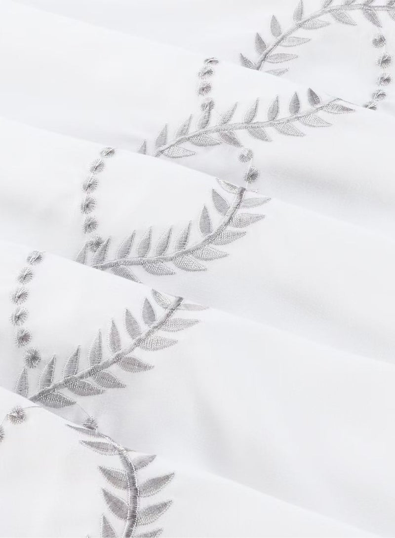 MMM HOME MMM HOME Embroidered 6pcs King size High Cotton Hotel Master Quality Microfiber Bedding Set Comforter/Bedsheet/Pillow covers set  - Image 4
