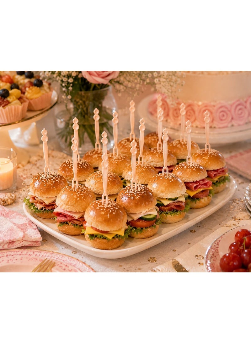 Pack of 50 Mini Fruit Forks for Kids Food Picks for Fruits Lunch Boxes and Parties - Image 3