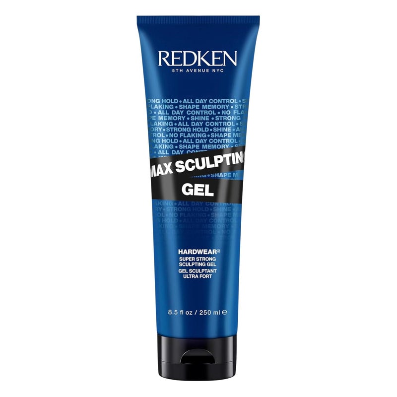 Redken Max Sculpting Gel For All Hair Types - Provides Body & High Shine Finish With Long-Lasting Shape Memory, Flake-Free Control - Image 1