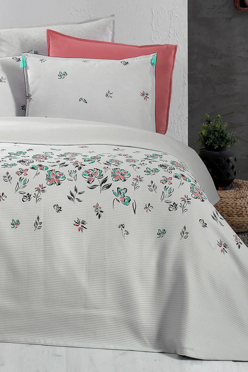 ساريف Saira Gray Double Cotton Pique Set