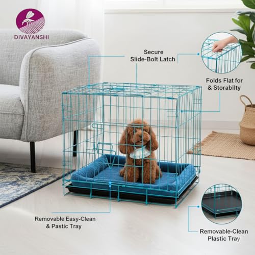DIVAYANSHI Metal Cage for Dogs and Rabbits | Outdoor Pet Cage with Removable Tray | Durable Small Animal Kennel for Indoor & Outdoor Use- 30 inch - Image 4