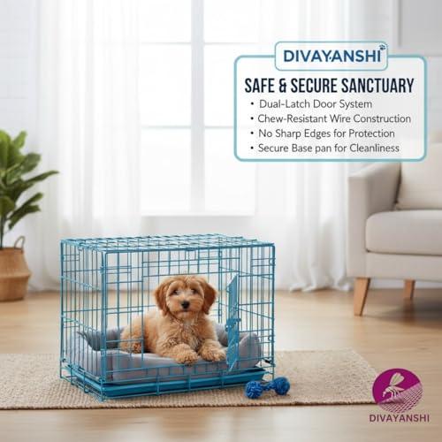 DIVAYANSHI Metal Cage for Dogs and Rabbits | Outdoor Pet Cage with Removable Tray | Durable Small Animal Kennel for Indoor & Outdoor Use- 30 inch - Image 5