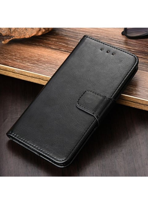 Case Cover For For Nokia C3 Crystal Texture Horizontal Flip Leather Case with Holder & Card Slots & Wallet(Black)