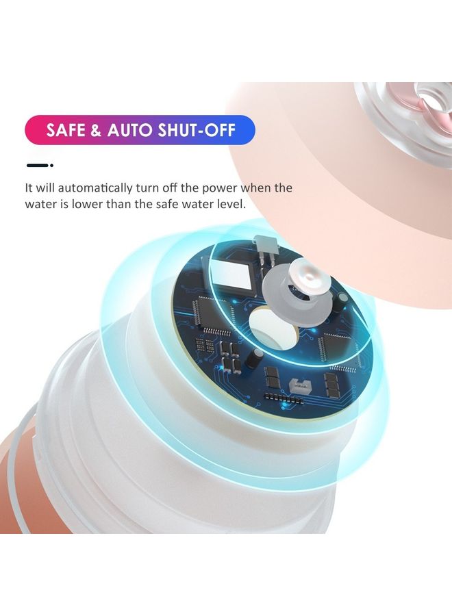 NIBEMINENT Mini Humidifier Mist Air Purifier White 11x7.7x7.7cm - Image 2