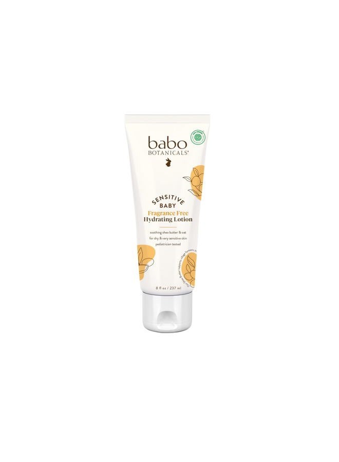Babo Botanicals Sensitive Baby Fragrance-Free Daily Hydrating Baby Lotion- For body & face - For Babies, Kids & Adults with Sensitive Skin - EWG Verified - Vegan (Packaging may vary) - Image 1