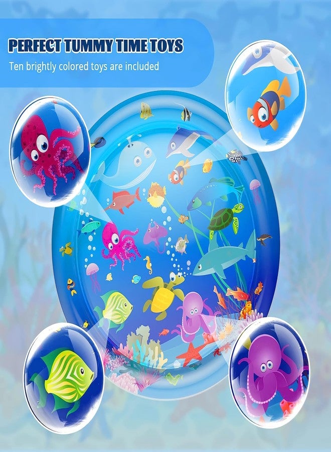 Dustex Time Water Mat Inflatable Round Shape Water Play Mat Indoor and Outdoor Water Play Mat for Toddlers Kids for 3 to 24 Months 306 b - Image 2