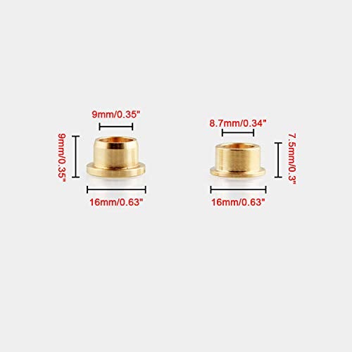 LEDAUT Door Hinge Pin and Bushing Kit Hinge with Pin LEDAUT Replacement for Ford F150-F350 Bronco SUV - Image 3