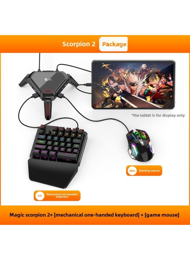 Generic Jiaying Scorpio 2 Hand Tour Eating Chicken Throne Peripheral Artifact Android Phone Tablet Cable Call Of Duty Dark Area-Product Color:Scorpio 2+  +  - Image 1