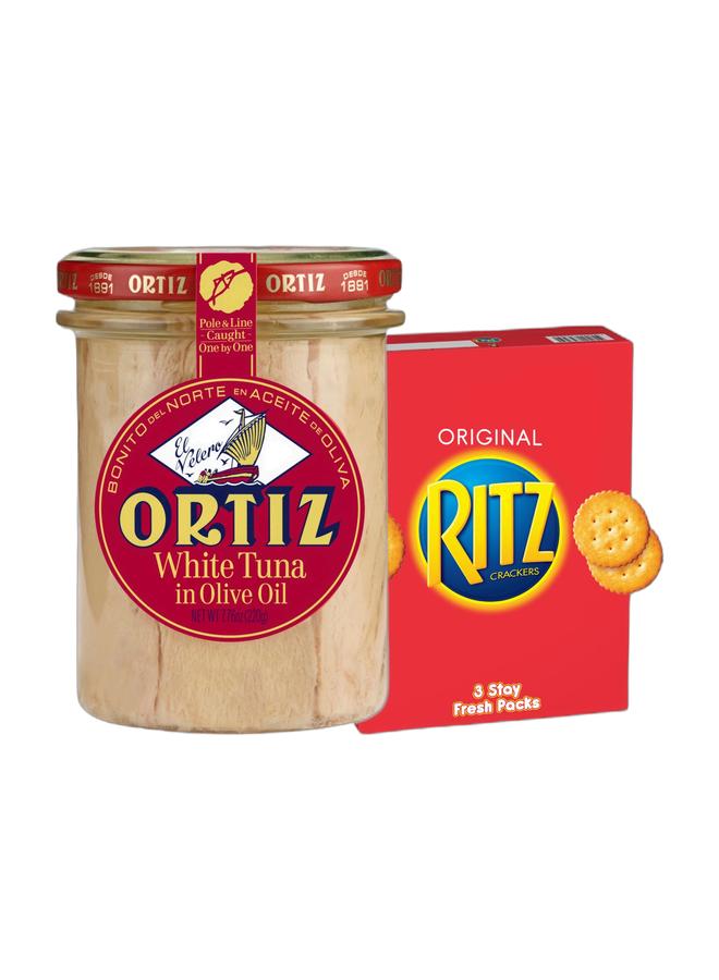 noon White Fin Tuna & Oven Baked Crackers 297.0grams Bundle - Image 1