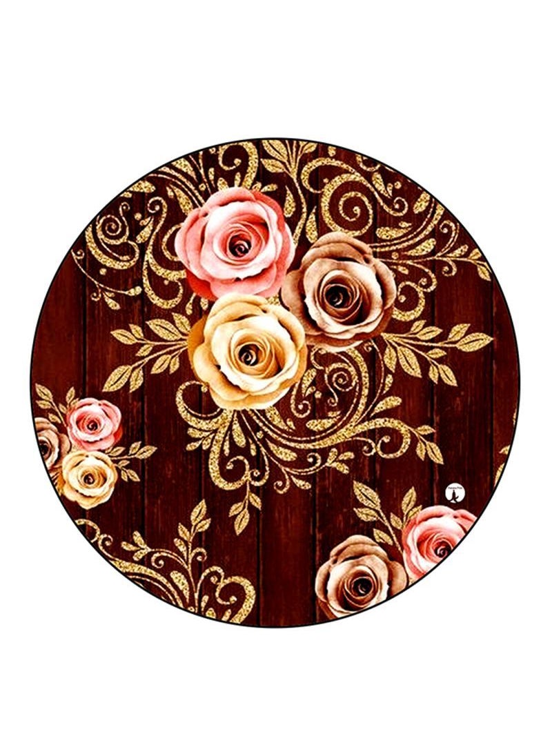 RKN Flowers Printed Mouse Pad Multicolour 
