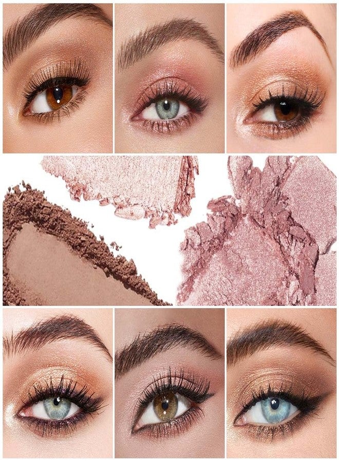AMY'S DIARY Matte taupe Shimmer Eye Shadow Palette Makeup,Eyeshadow Long Lasting Waterproof Cruelty-Free, 9 Blendable Shades in Smooth Matte and Shimmer Finishes with Gorgeous Pearls for woman - Image 2