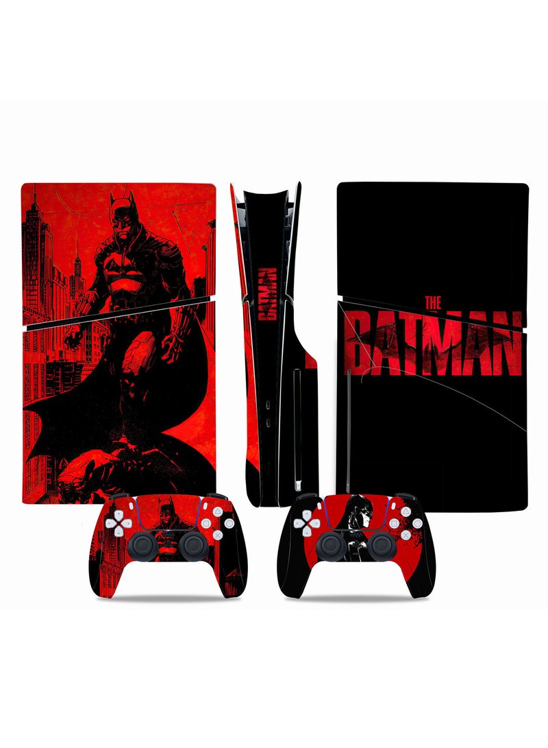 Excefore Skin for PlayStation 5 Slim Disc Version, Sticker for PS5 Vinyl Decal Cover for Playstation 5 Controller, Full Wrap Skin Protective Film Sticker Compatible with PS5 Slim Disk Edition (H)  - Image 1