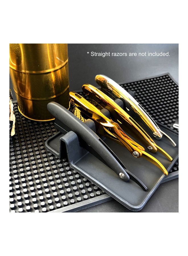 إسكدنيا حامل شفرة حلاقة مستقيم من السيليكون أسود - Image 4