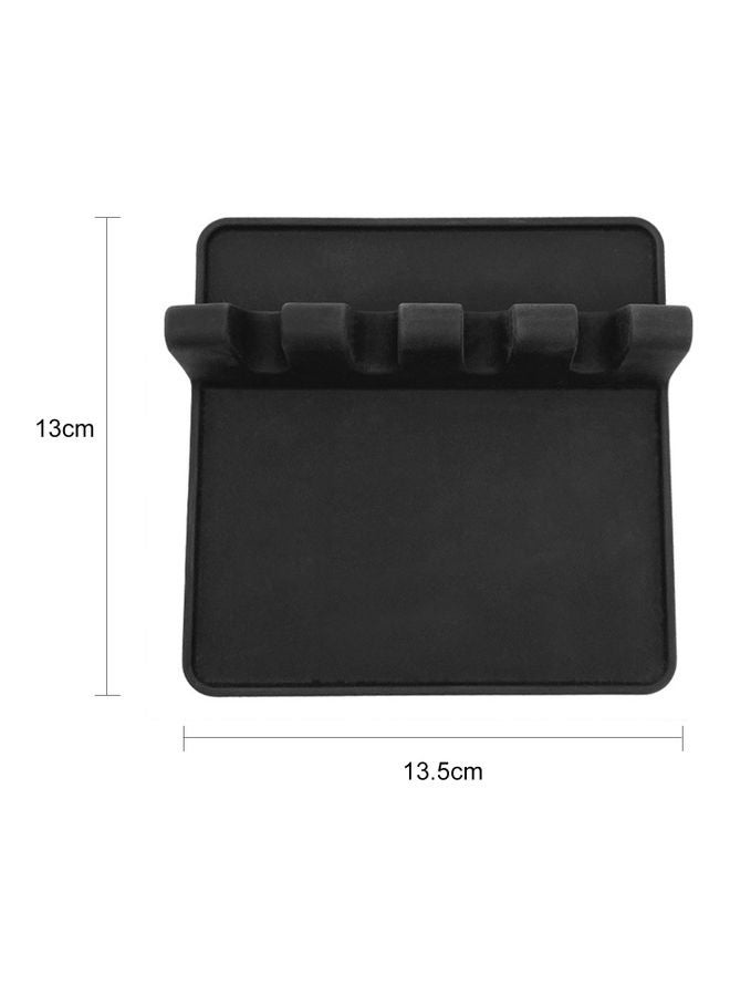 إسكدنيا حامل شفرة حلاقة مستقيم من السيليكون أسود - Image 2