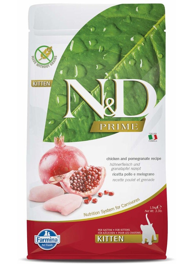 Farmina طعام جاف للقطط الصغيرة ن&د دجاج ورمان - 1.5 كجم - Image 1