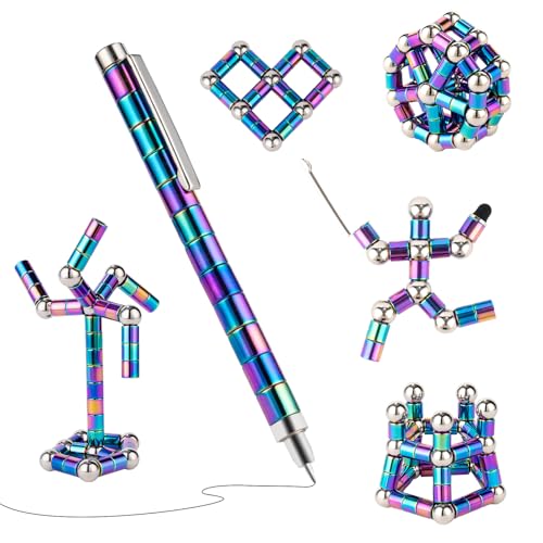 HBYLXTJ Color Fidget PenMagnetic Pen Fidget ToysCool Gadget Best for Stress and Anxiety Relief and Kill TimeSensory Tool EDC Fidgeting GameUnique Gifts for Adults and Teens - Image 1