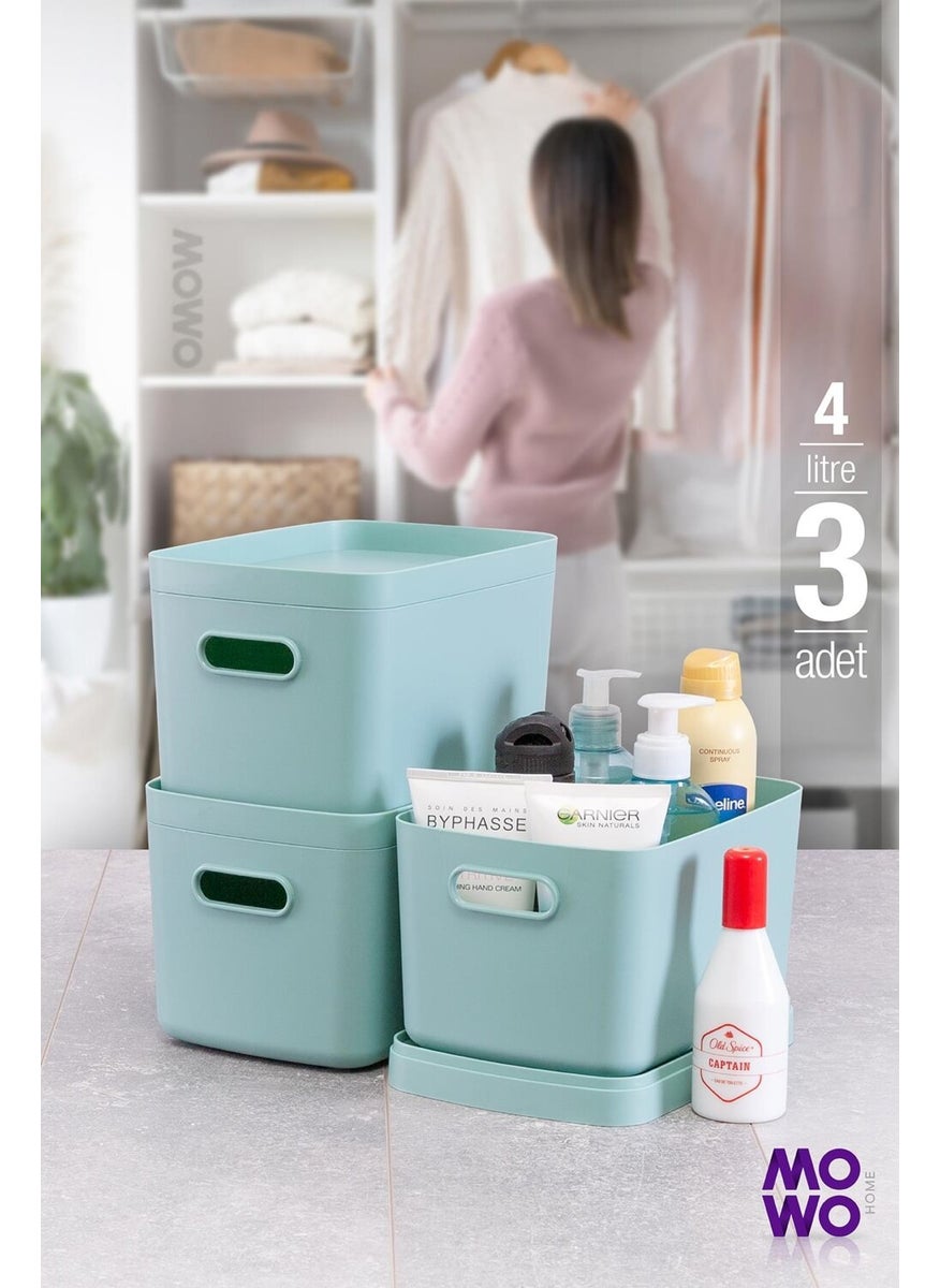 Alegra 3 Pieces 4 Lt Turquoise Multi-Purpose Organizer Box with Lid, Decorative Storage Box - pzsku/ZF3A4E91C0E0A96015D57Z/45/_/1725726110/e93c2bfc-3b09-4762-b652-932ee6f6cd56