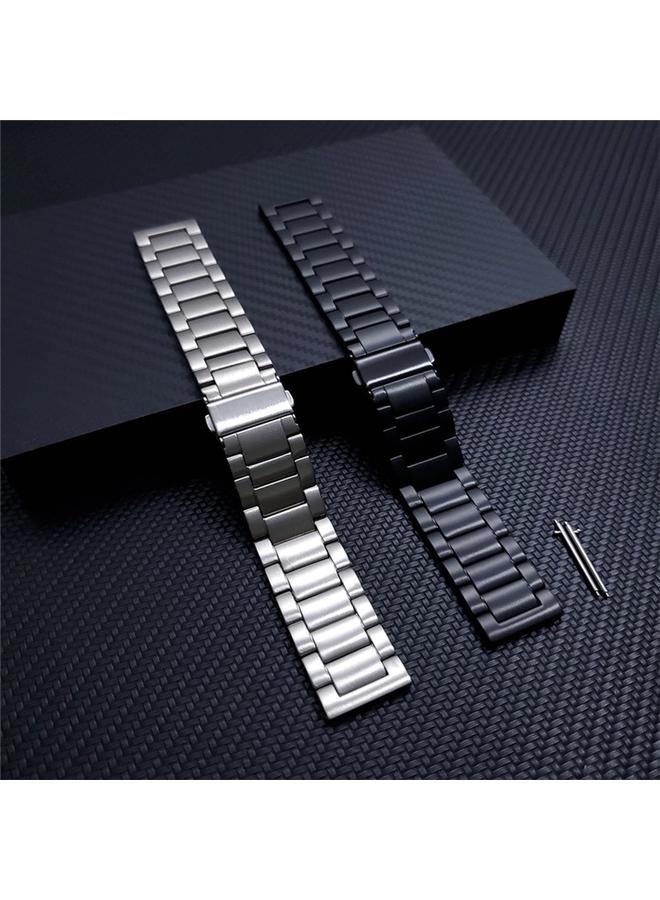 erorex Replacement Band For Xiaomi Haylou RS3 / Suunto 9 Peak 22mm Universal Titanium Alloy Three Plants Flat Buckle Watch Band - Image 4