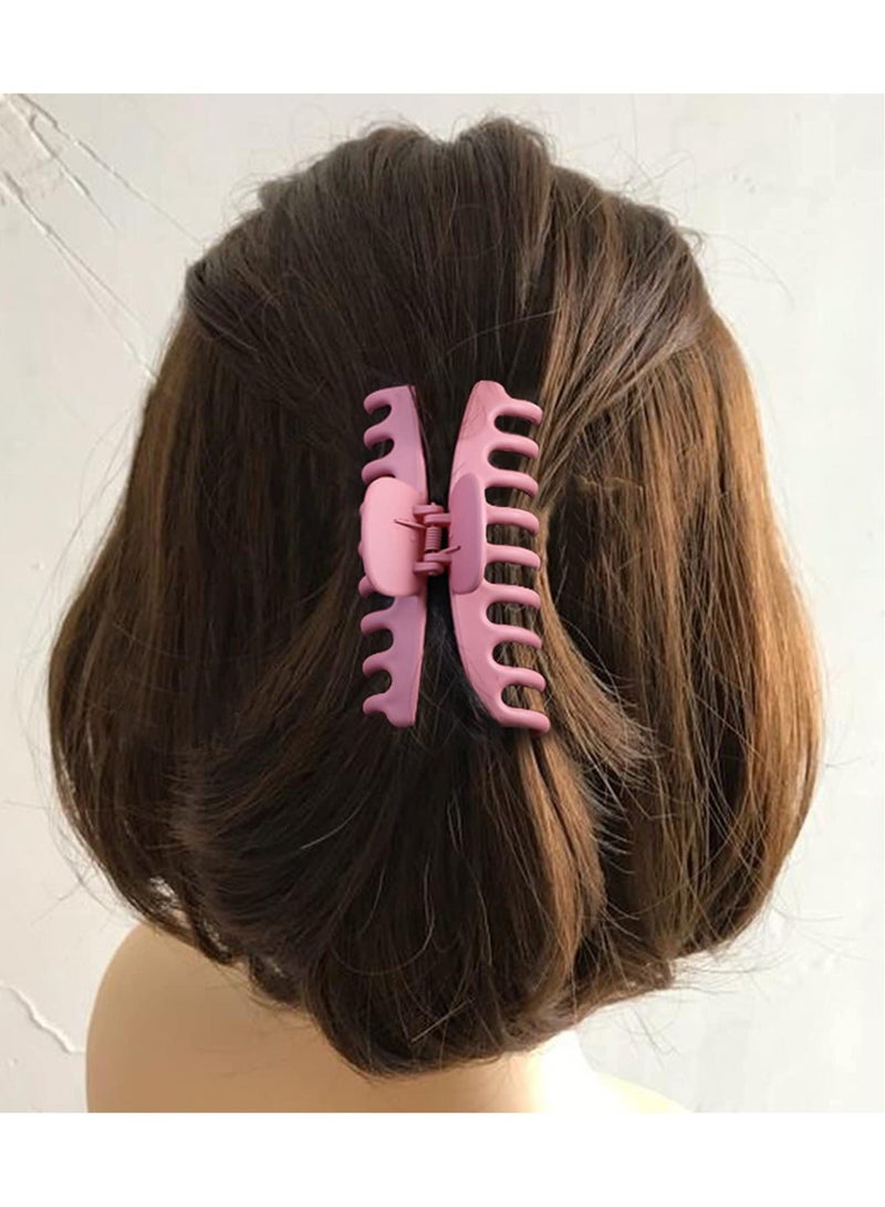 Captaintech 10 Colors Hair Big Claw Clips Matte Nonslip Large Hair Clamps Fit Thin Hair and Thick Hair Trendy Jaw Hair Clips Strong Hold Hair Clips Suitable for Women Fashion Hair Styling Accessories - Image 5