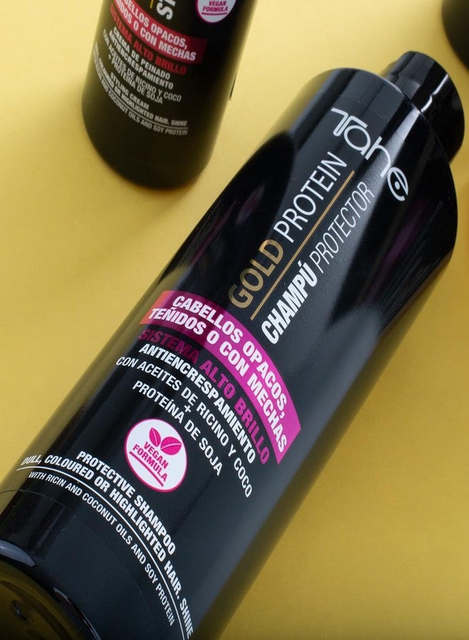 تاهي شامبو تاهي جولد بروتين الواقي للشعر الباهت أو المصبوغ أو المصبوغ بخصلات فاتحة، مع تأثير مضاد للتجعد، 300 مل - Image 4