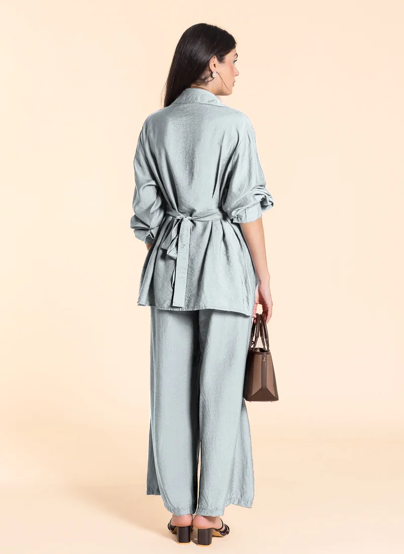 SHAPES DETAILED BACK KNOT TOP SET