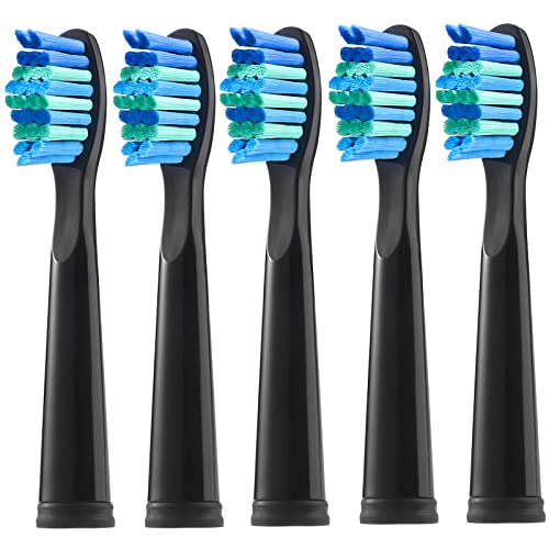 teeteck 5 Pack Electric Toothbrush Replacement Heads Compatible with Fairywill,Toothbrush Heads Compatible with FW-507/508/551/515/917/959/2011,FW-D1/D3/D7/D8 - Image 1