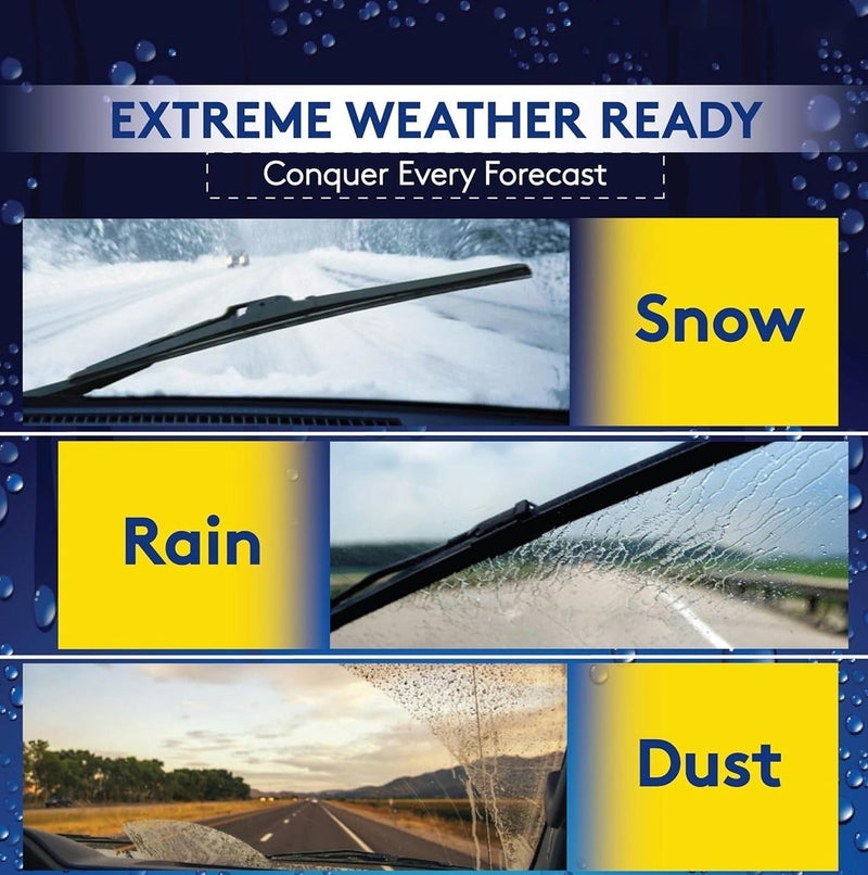 Hansa Parts 20 Inch 510mm Hybrid Windshield Wiper Blade, Universal Car Wiper Blade, Silicone Coated Rubber Windshield Cleaner, All Weather Wiper for Rain Snow Dust Fog, Quiet Streak Free Performance, Easy Install Replacement Blade ERPC-WP10228. - Image 3