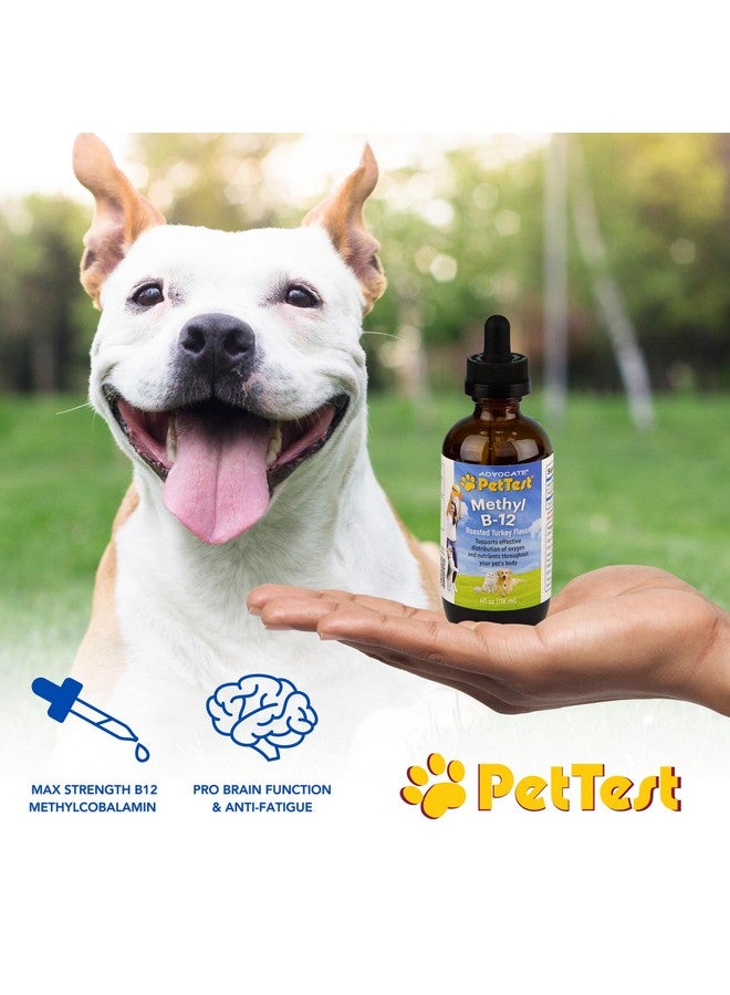 PetTest Methyl B12 Vitamin Liquid Drops 4fl oz (5000 MCG) Supplement with Methylcobalamin for Diabetic Pets, Maximum Absorption to Increase Energy for Dogs and Cats - Image 2