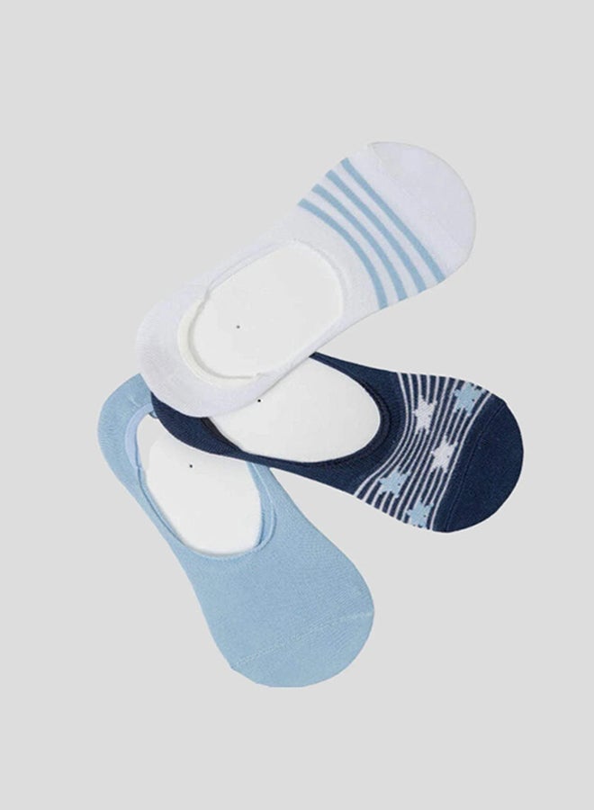 Carina Cotton Invisible Socks - 3 Pairs - Image 1