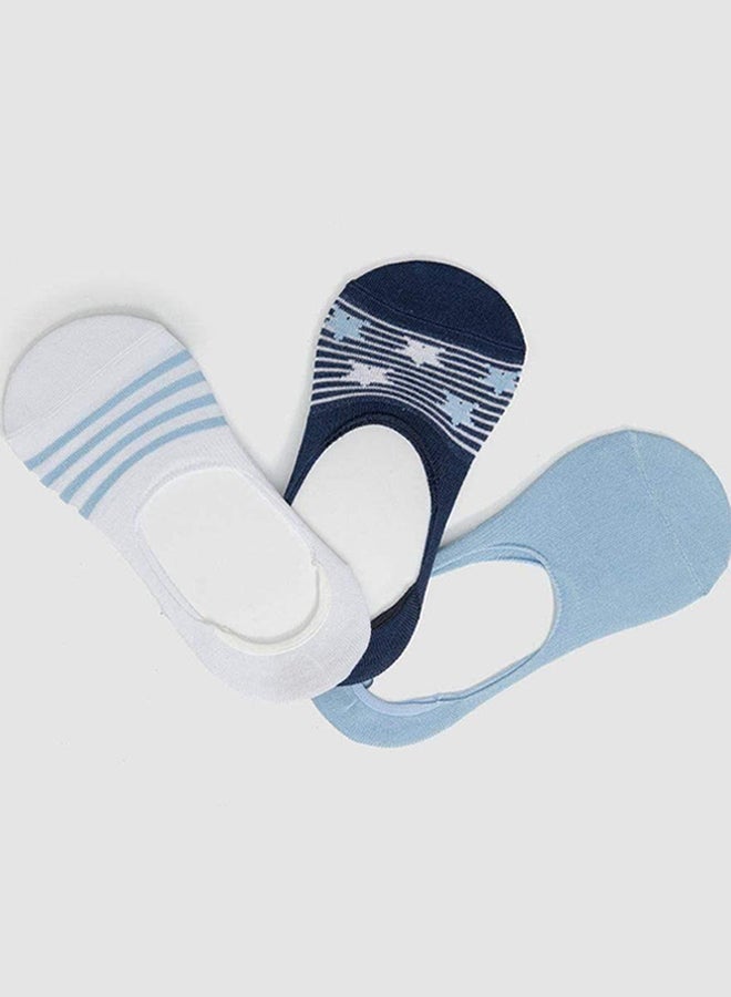 Carina Cotton Invisible Socks - 3 Pairs - Image 4