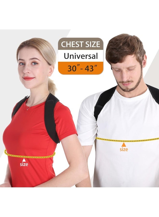 Schiara Schiara [2019 Upgraded] Posture Corrector for Men and Women - Comfortable Upper Back Brace for Clavicle Support, Adjustable Back Straightener and Providing Pain Relief from Neck, Back & Shoulder  - Image 3