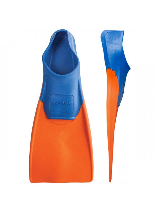 FINIS FINIS Long Floating Fins , Blue/Orange, XXS (Jr. 11-1) (1.05.037.02) - Image 1