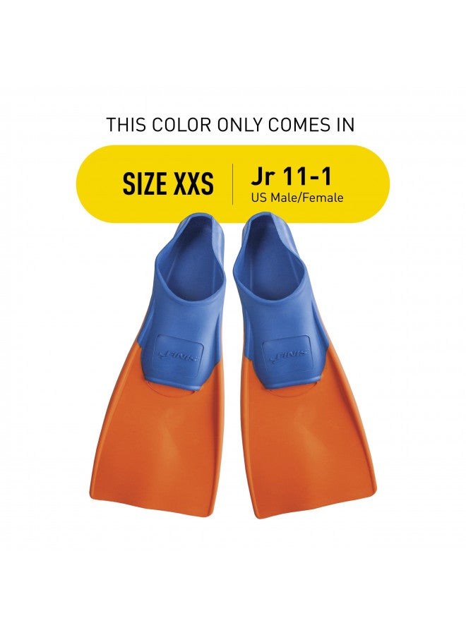 FINIS FINIS Long Floating Fins , Blue/Orange, XXS (Jr. 11-1) (1.05.037.02) - Image 2