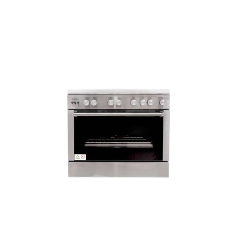 Cooker 90 x 60 cm 5 Gas Stainless Steel with Gas Oven - Image 2