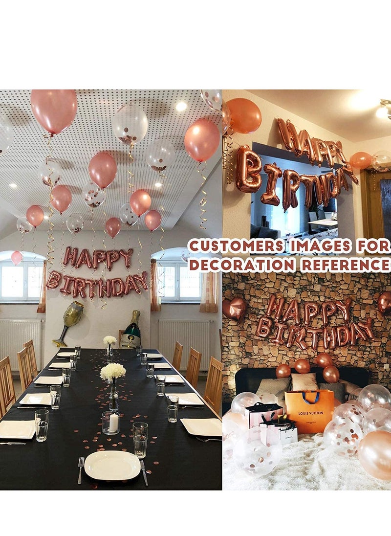 SYOSI - 21st Birthday Decorations21st Birthday Decorations for her21st Birthday Decorations Pink with Photo Booth Backdrop Happy Birthday Banner Confetti and Mylar Balloons - Image 1