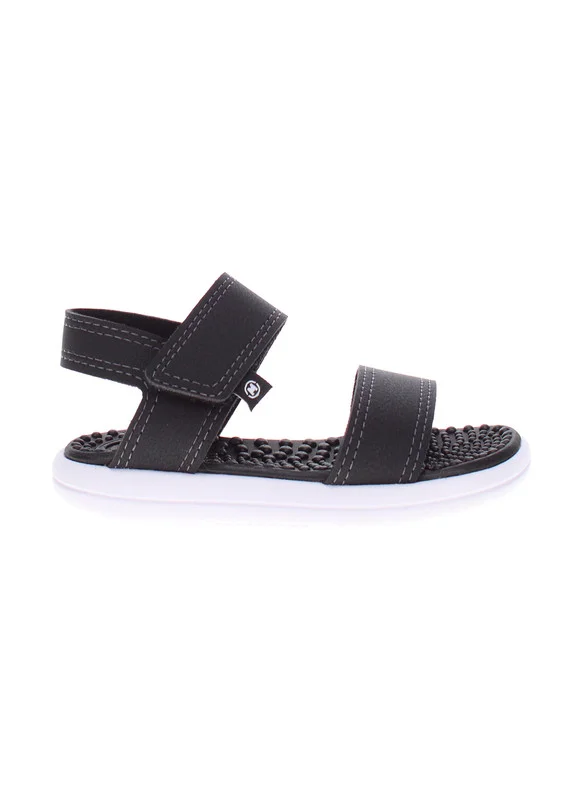 موليكينهو Molekinho Infant Boys Sandals With Back Strap Black | Made In Brazil
